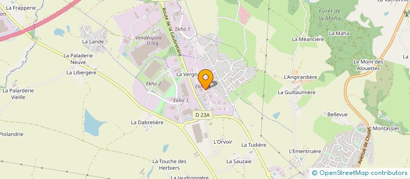 localisation de l'entreprise L'ARBORESCENTINE à LES HERBIERS