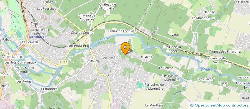 localisation de l'entreprise L'ARBORETUM DE LA MARTINIERE à VEIGNE