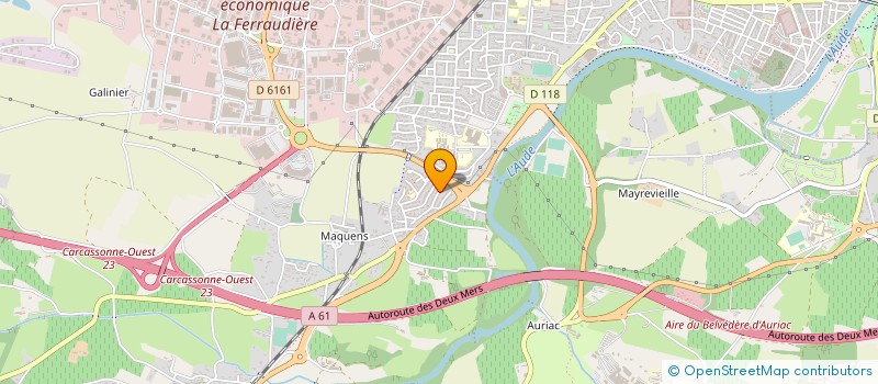 localisation de l'entreprise L'ARBORISTE à CARCASSONNE