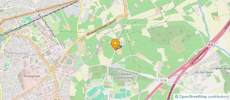 localisation de l'entreprise L'ARBOUSIER  LANGLADE