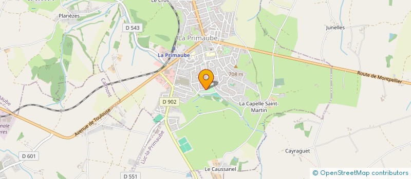 localisation de l'entreprise L'ARBOUSIER  LUC-LA-PRIMAUBE