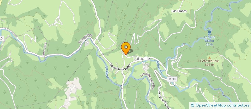 localisation de l'entreprise L'ARBRACONTE - CONTES EN EMBUSCADE  LATOUILLE-LENTILLAC