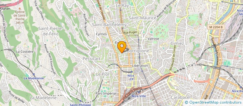 localisation de l'entreprise L'ARBRE A BULLES à NICE