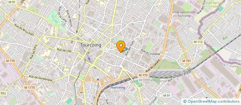 localisation de l'entreprise L'ARBRE A FEUILLES  TOURCOING