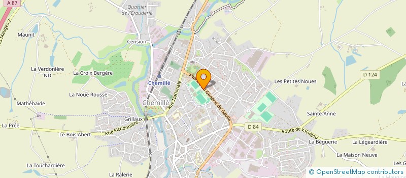 localisation de l'entreprise L ARBRE A FIL  CHEMILLE-EN-ANJOU