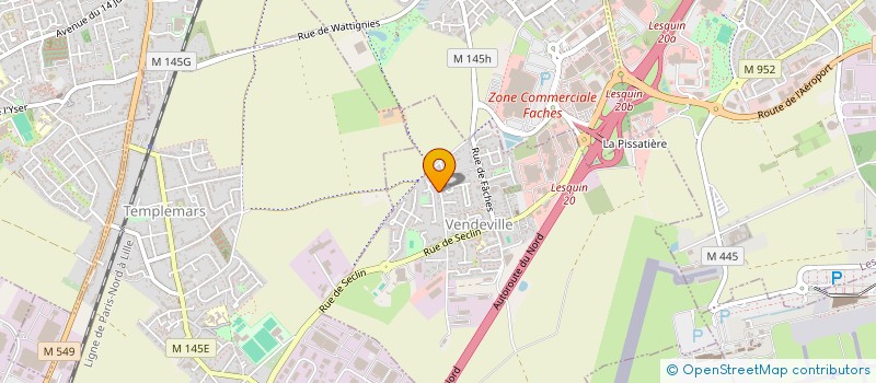 localisation de l'entreprise L'ARBRE A FIL  VENDEVILLE