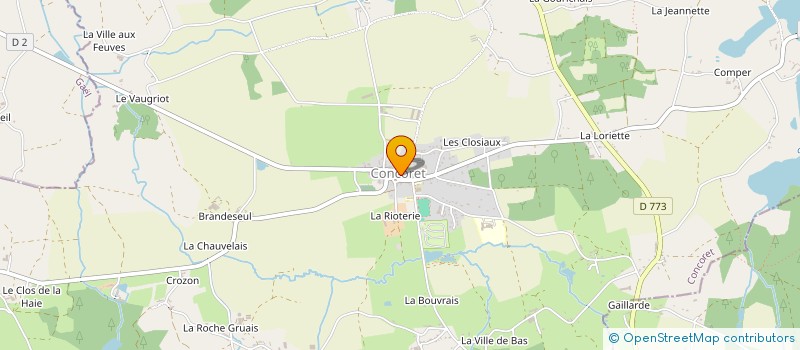 localisation de l'entreprise L'ARBRE A JEUX à CONCORET