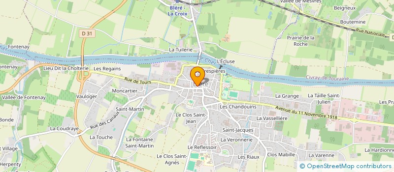 localisation de l'entreprise L ARBRE A LETTRES  LA CROIX-EN-TOURAINE