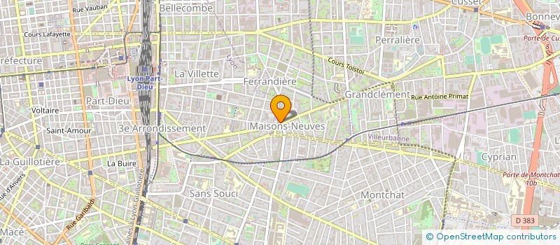 localisation de l'entreprise L ARBRE A PAINS  VILLEURBANNE