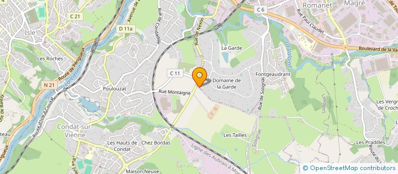 localisation de l'entreprise L'ARBRE A PALABRES à LIMOGES