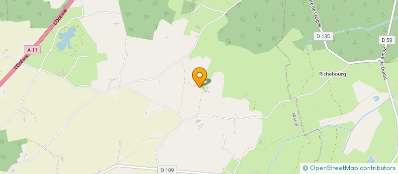 localisation de l'entreprise L'ARBRE A PAPILLONS à JARZE VILLAGES