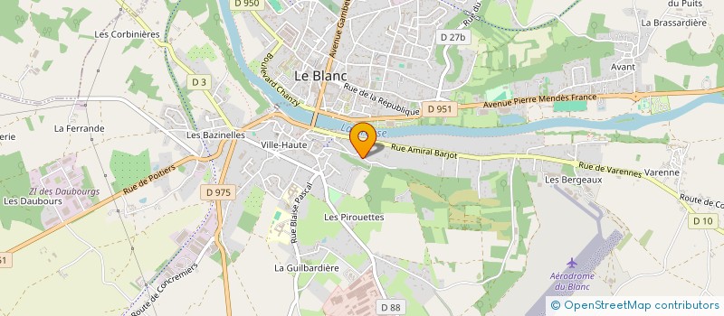 localisation de l'entreprise L'ARBRE A SOI à LE BLANC