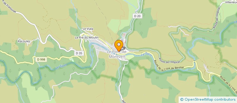 localisation de l'entreprise L'ARBRE AUX ABEILLES à PONT DE MONTVERT SUD MONT LOZERE