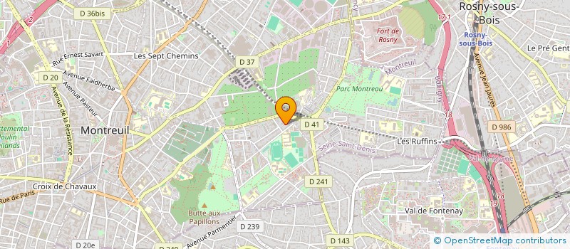 localisation de l'entreprise L'ARBRE AUX GRAFFITI à MONTREUIL