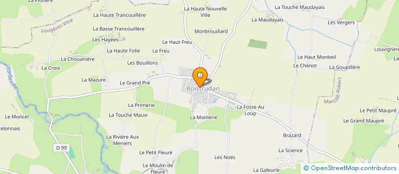 localisation de l'entreprise L ARBRE AUX LIVRES  BOISTRUDAN