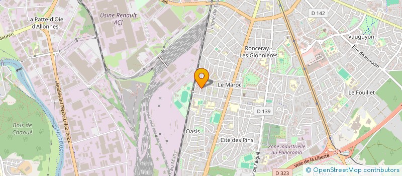 localisation de l'entreprise L'ARBRE AUX PAPIERS à LE MANS