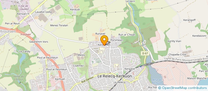 localisation de l'entreprise L'ARBRE AUX SOUHAITS BREST  LE RELECQ-KERHUON