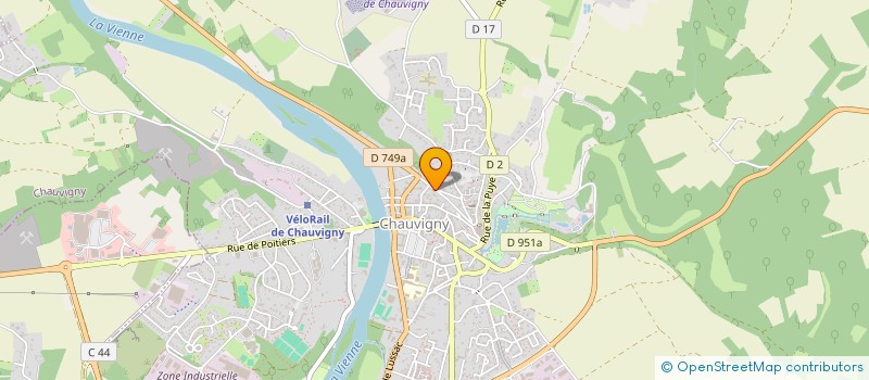 localisation de l'entreprise L'ARBRE BLANC  CHAUVIGNY