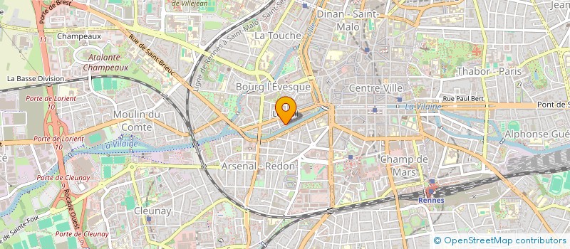 localisation de l'entreprise L'ARBRE D'HAENDEL  RENNES