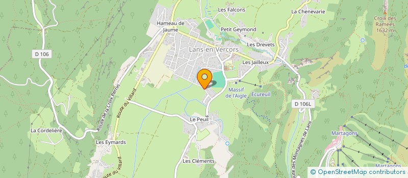 localisation de l'entreprise L'ARBRE DANSANT, A CORPS ENCHANTES  LANS-EN-VERCORS