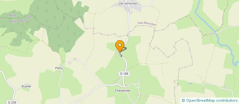 localisation de l'entreprise L'ARBRE DE GAIA  BILLY-CHEVANNES