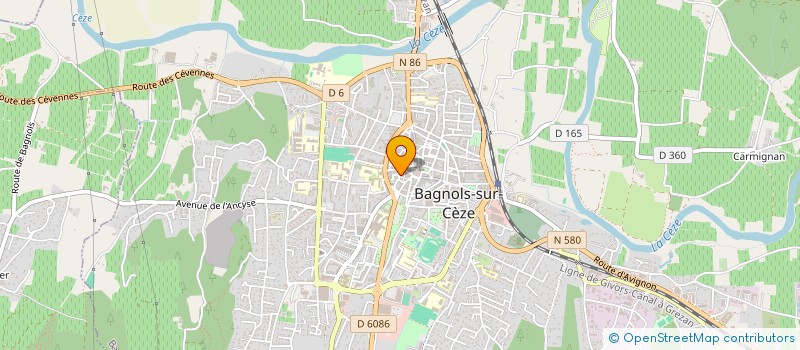 localisation de l'entreprise L'ARBRE DE LA CONNAISSANCE ALPHA CODE  BAGNOLS-SUR-CEZE