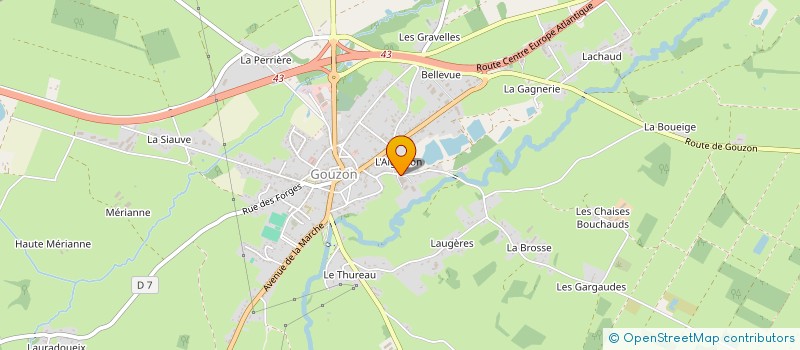 localisation de l'entreprise L'ARBRE DE LA MARCHE à GOUZON