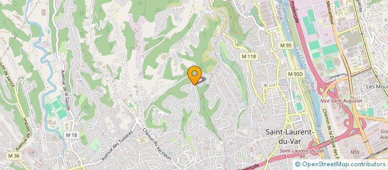 localisation de l'entreprise L'ARBRE DE VIE  CAGNES-SUR-MER