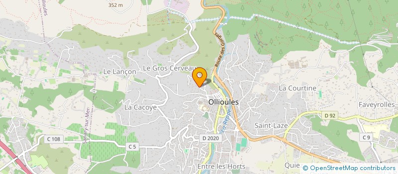 localisation de l'entreprise L'ARBRE DE VIE  OLLIOULES