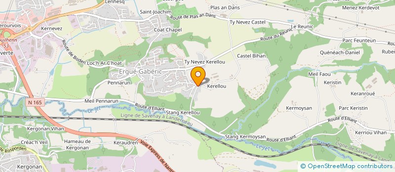 localisation de l'entreprise L'ARBRE DE VIE  ERGUE-GABERIC