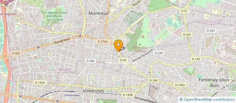 localisation de l'entreprise L'ARBRE DE VIE à MONTREUIL