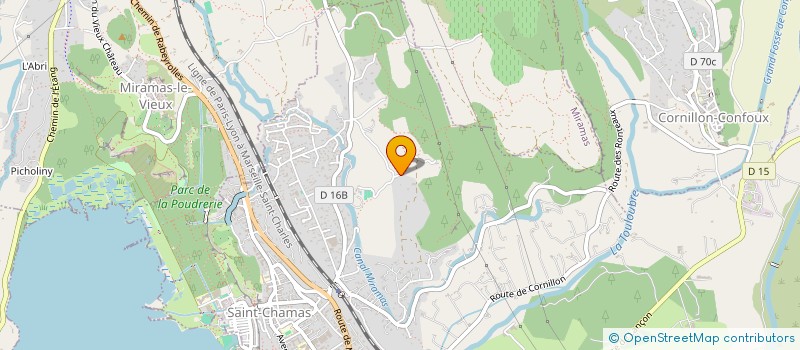 localisation de l'entreprise L'ARBRE DE VIE  SAINT-CHAMAS