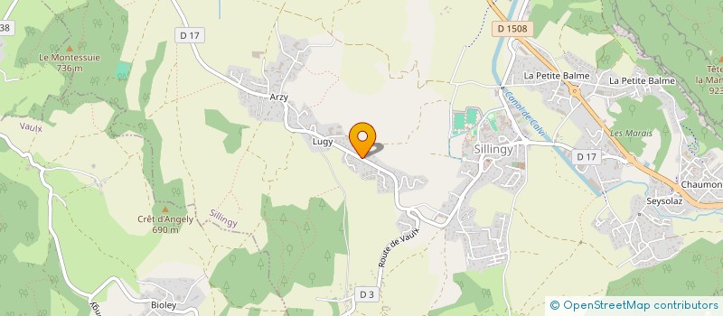 localisation de l'entreprise L'ARBRE DE VIE  SILLINGY