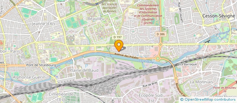 localisation de l'entreprise L'ARBRE DEVANT LA FENETRE à CESSON-SEVIGNE