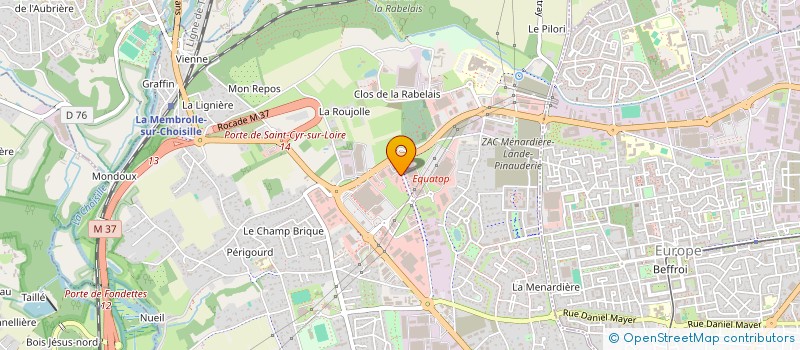 localisation de l'entreprise L'ARBRE DU MURIER à SAINT-CYR-SUR-LOIRE
