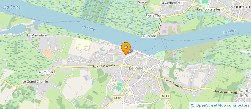 localisation de l'entreprise L'ARBRE DU PELLERIN - TAI CHI CHUAN ET QI-GONG  LE PELLERIN