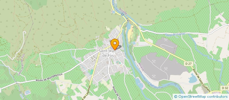 localisation de l'entreprise L'ARBRE DU VOYAGEUR 34150  SAINT-JEAN-DE-FOS