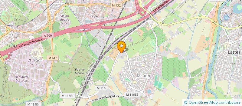 localisation de l'entreprise L'ARBRE ET LA MANIERE à LATTES