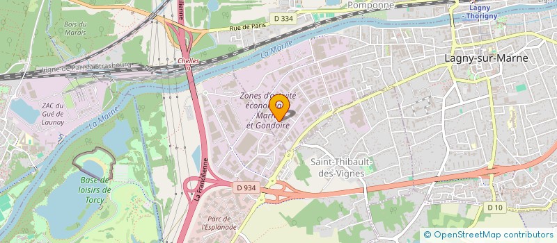 localisation de l'entreprise L'ARBRE ET SES PAYSAGES à LAGNY-SUR-MARNE