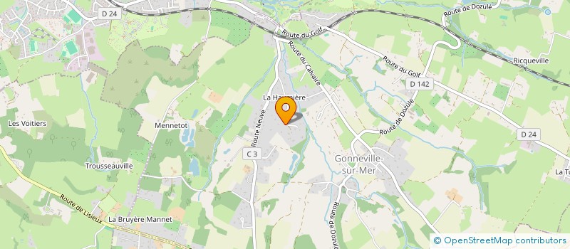 localisation de l'entreprise L'ARBRE MAGIQUE  GONNEVILLE-SUR-MER