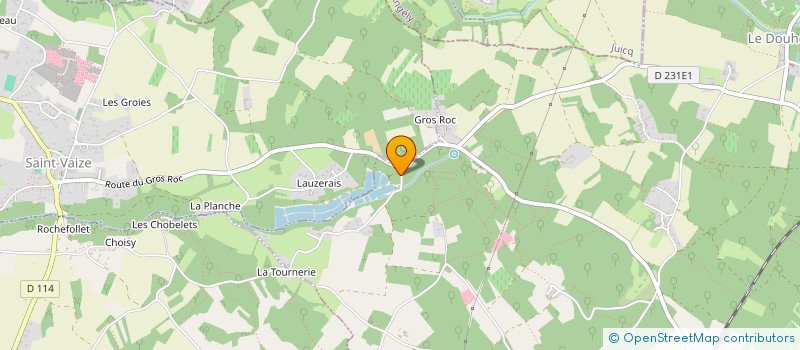 localisation de l'entreprise L'ARBRE REMARQUABLE  LE DOUHET