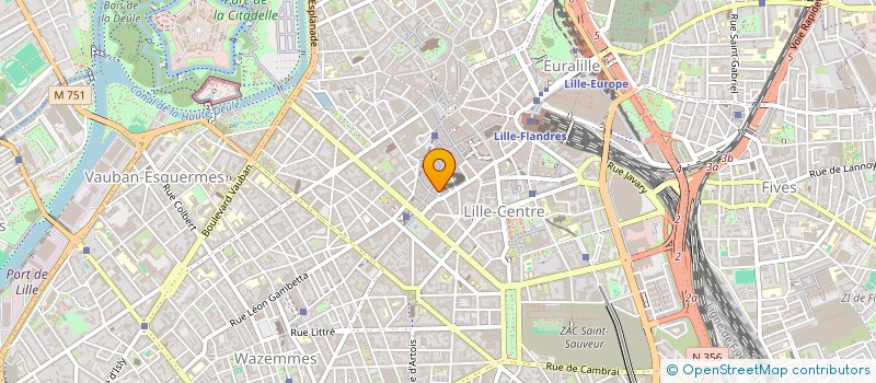 localisation de l'entreprise L'ARC à LILLE