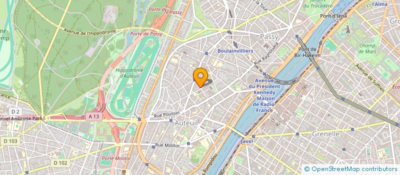 localisation de l'entreprise L'ARC BOUGIVAL à PARIS