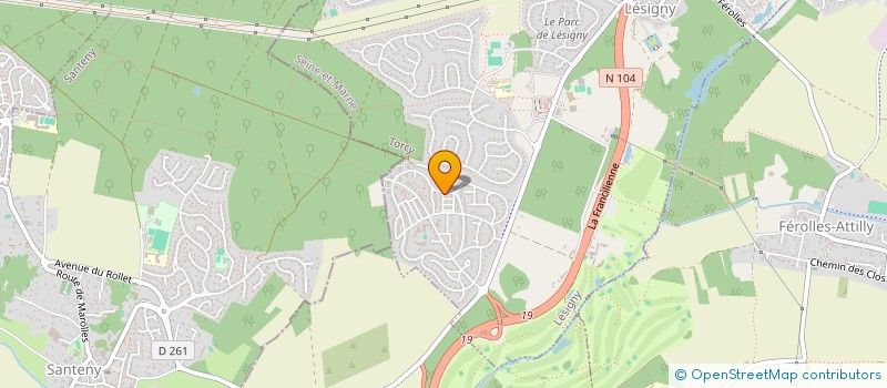 localisation de l'entreprise L'ARC CARIBEEN  LESIGNY