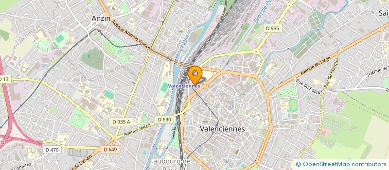 localisation de l'entreprise L'ARC DE TRIOMPHE à VALENCIENNES