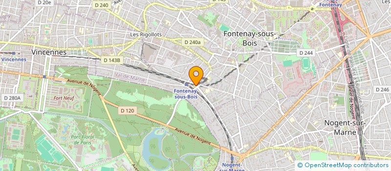 localisation de l'entreprise L'ARC DES CIEUX à FONTENAY-SOUS-BOIS