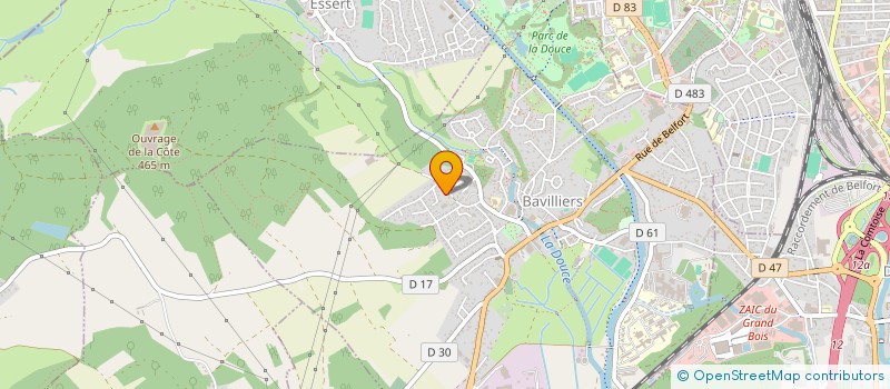 localisation de l'entreprise L'ARC EN CIEL à BAVILLIERS