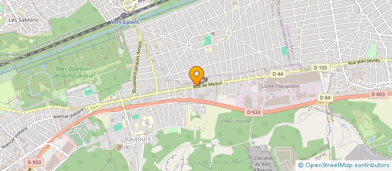 localisation de l'entreprise L ARC EN CIEL  VAUJOURS