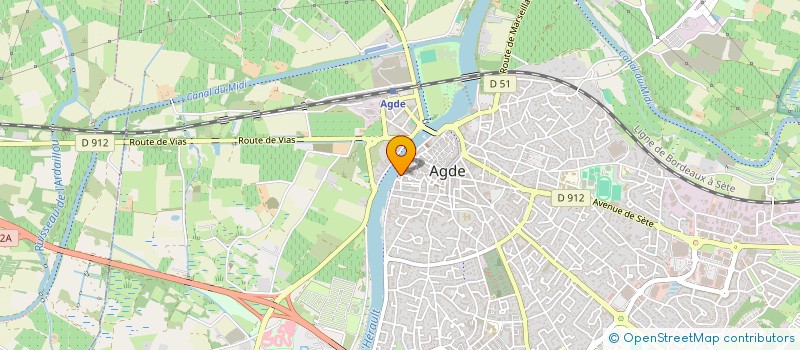 localisation de l'entreprise L'ARC EN CIEL  AGDE