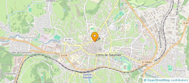 localisation de l'entreprise L'ARC EN CIEL à LONS-LE-SAUNIER